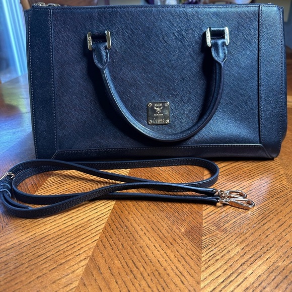MCM Leather Top Handle Bag - Picture 3 of 14